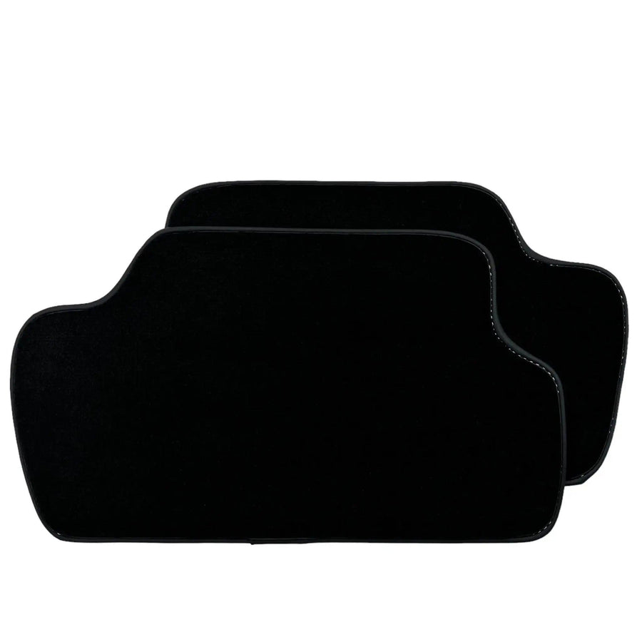 Black Floor Mats for Mini Countryman R60 (2010-2017) with Leather - AutoWin