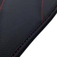 Black Leather Floor Mats For Mercedes Benz E-Class S212 Estate (2009-2013) | ER56 Design - AutoWin