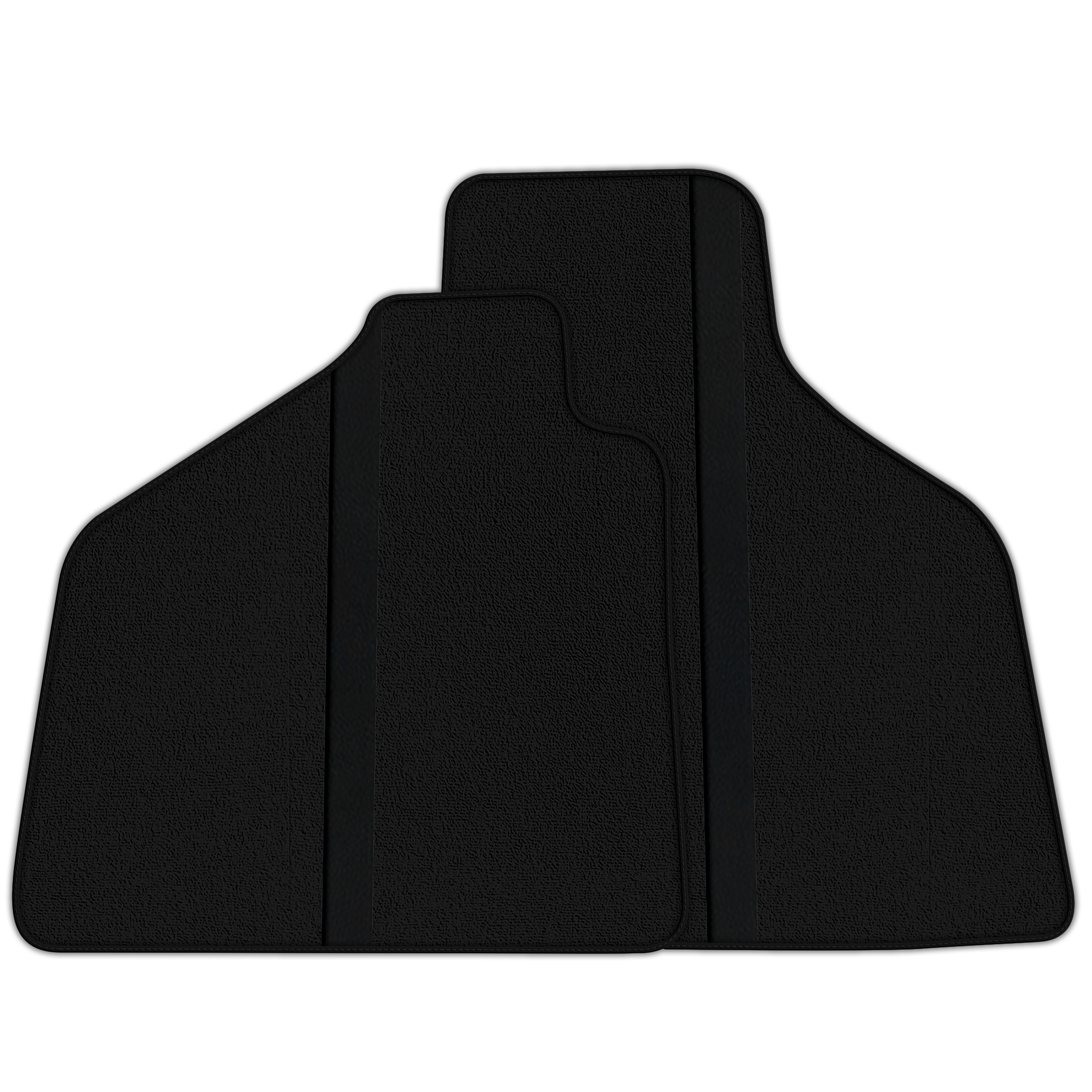 Custom Black Floor Mats with Leather for Lamborghini Aventador SV