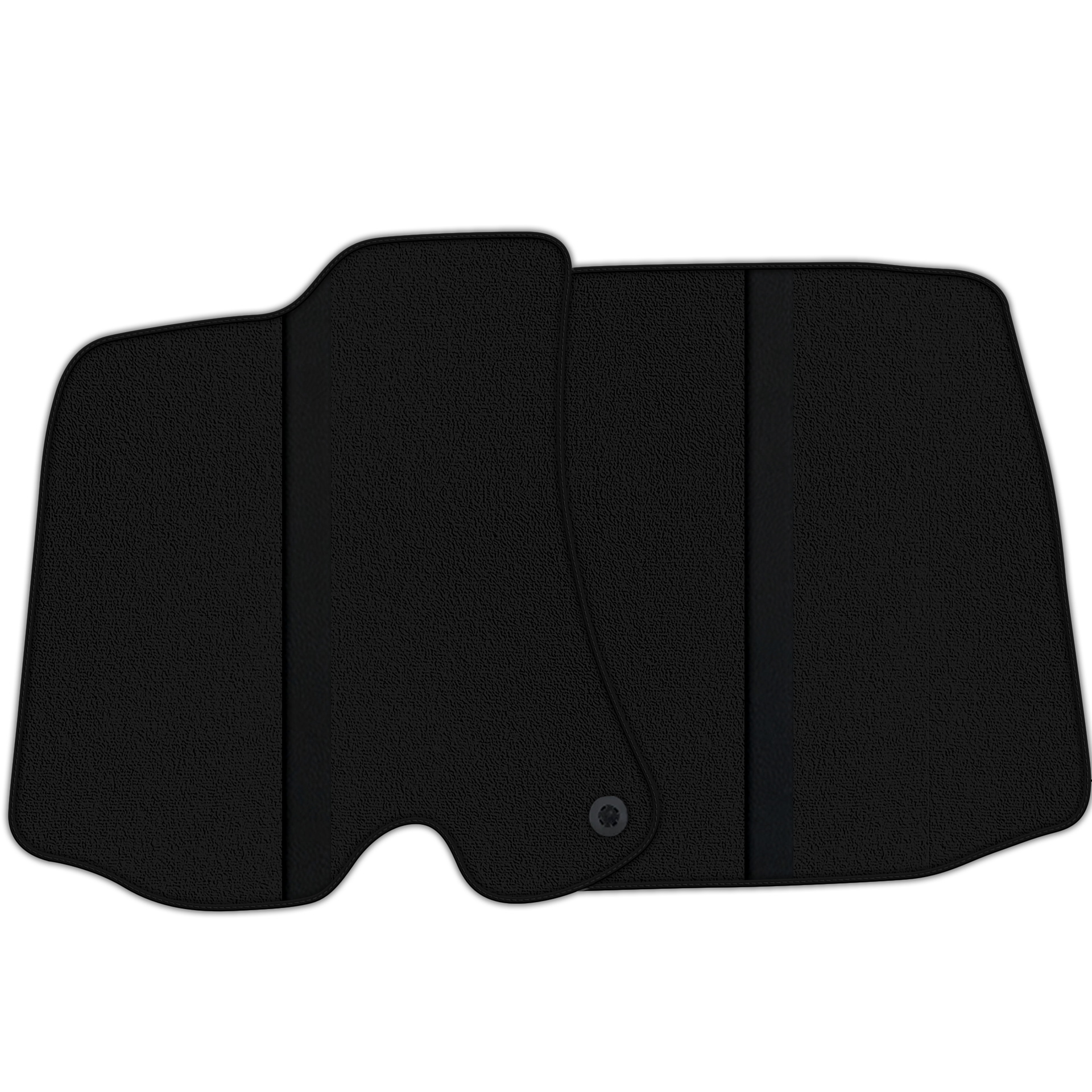 Black Floor Mats with Leather Line for Ferrari Roma (2021-2024) - Various Colors