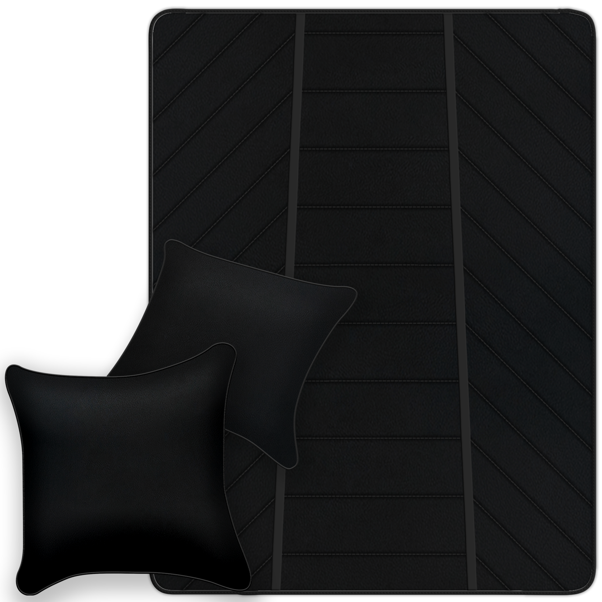 Premium Black Leather Floor Mats for Ferrari California | Full Set