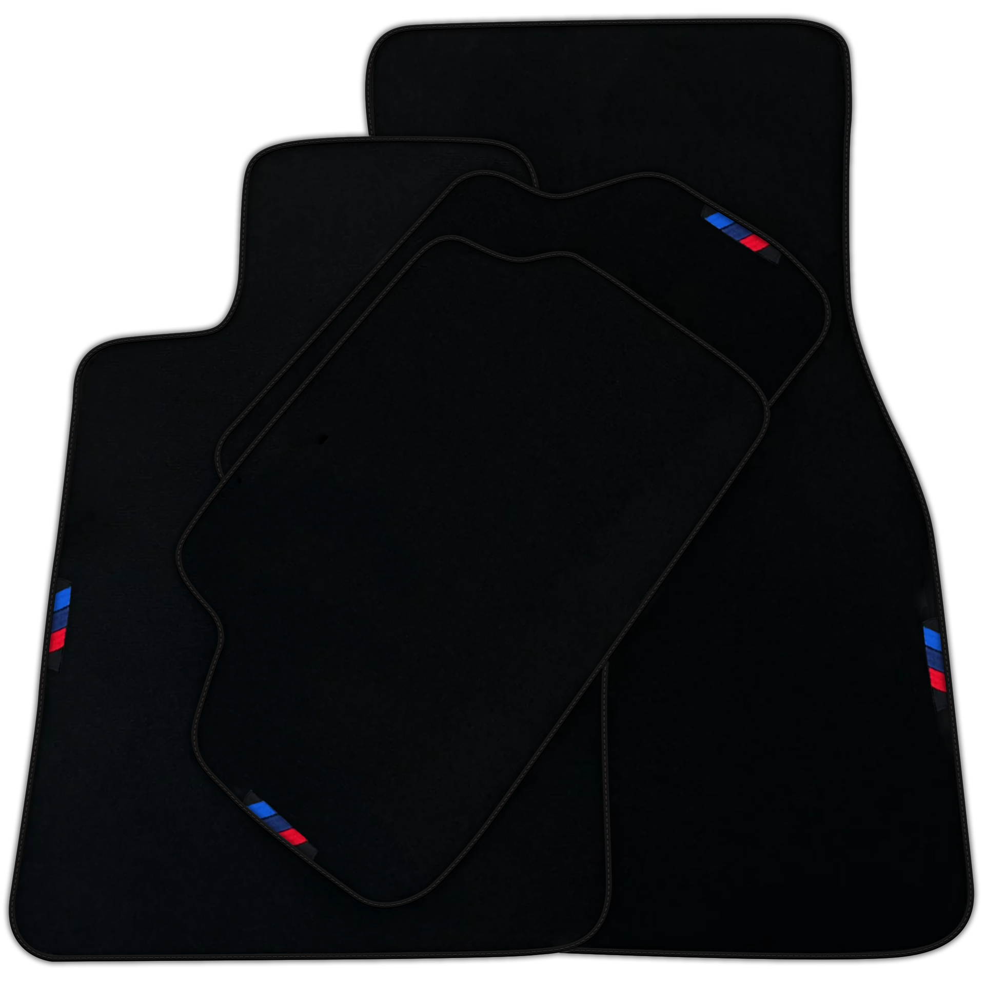 Black Floor Mats For BMW 6 Series F12 | Yellow Trim AutoWin Brand | Various Trim Colors