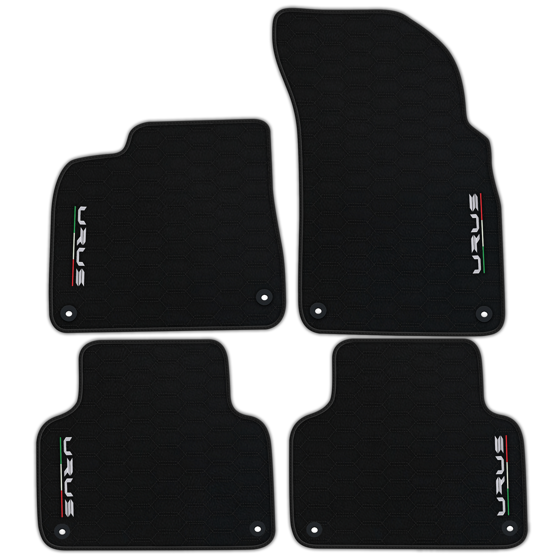 Floor Mats For Lamborghini Urus Black Tailored Yellow Edition - AutoWin.EU
