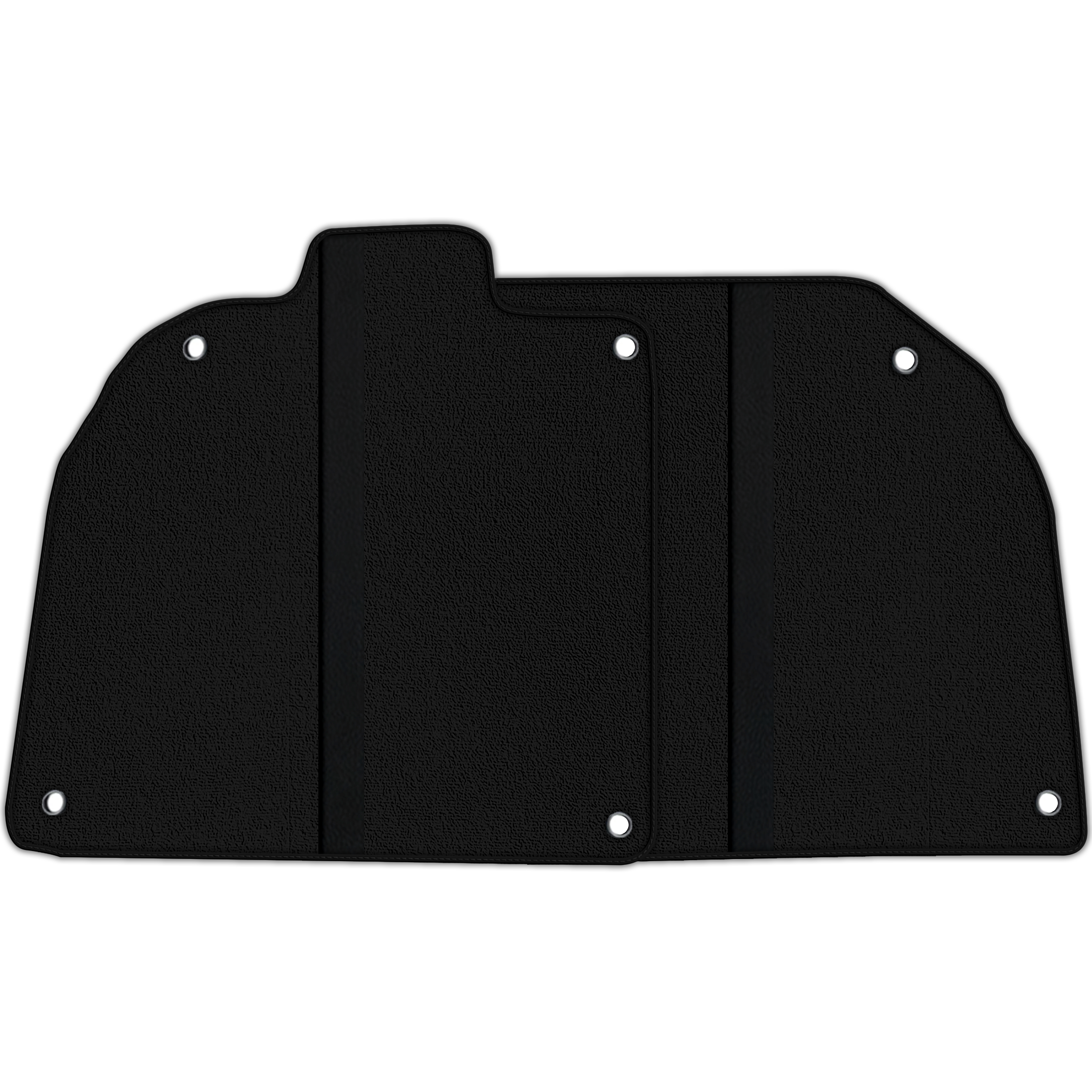 Black Floor Mats with Leather Line for Lamborghini Aventador SV - Various Colors