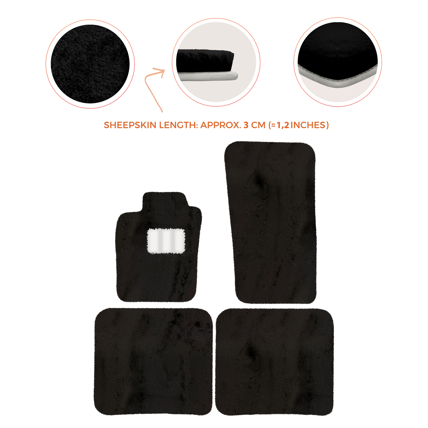 Premium Sheepskin Floor Mats for Bentley Bentayga (2015-2023)