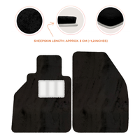 Alfombrillas de piel de oveja para Porsche 986 Boxster (1996-2004) - Longitud de piel de oveja, varias opciones de color