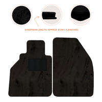 Alfombrillas de piel de oveja para Porsche 986 Boxster (1996-2004) - Longitud de piel de oveja, varias opciones de color