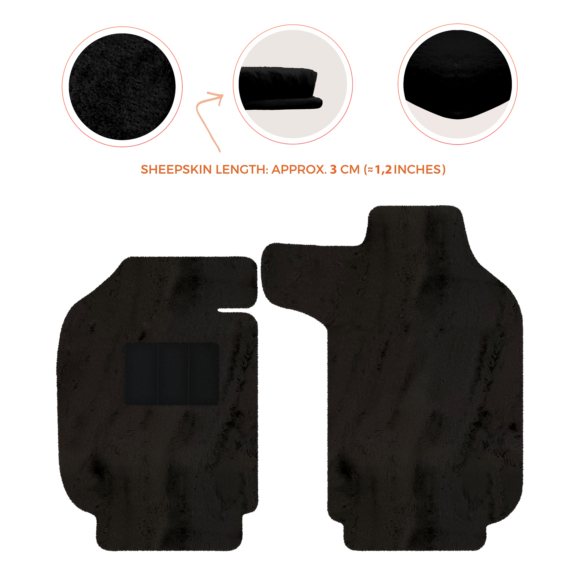 Luxury Sheepskin Floor Mats for Porsche 911 - 992 (2019-2026)