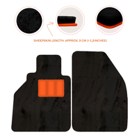 Alfombrillas de piel de oveja para Porsche 986 Boxster (1996-2004) - Longitud de piel de oveja, varias opciones de color