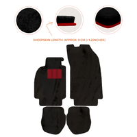 Alfombrillas de piel de oveja para Porsche 911 - 964 (1989-1994) - Longitud de piel de oveja, varias opciones de color
