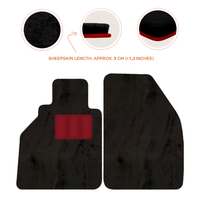 Alfombrillas de piel de oveja para Porsche 986 Boxster (1996-2004) - Longitud de piel de oveja, varias opciones de color