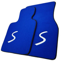 Blue Floor Mats for Mini Cabrio R56 Convertible (2009-2016) - AutoWin