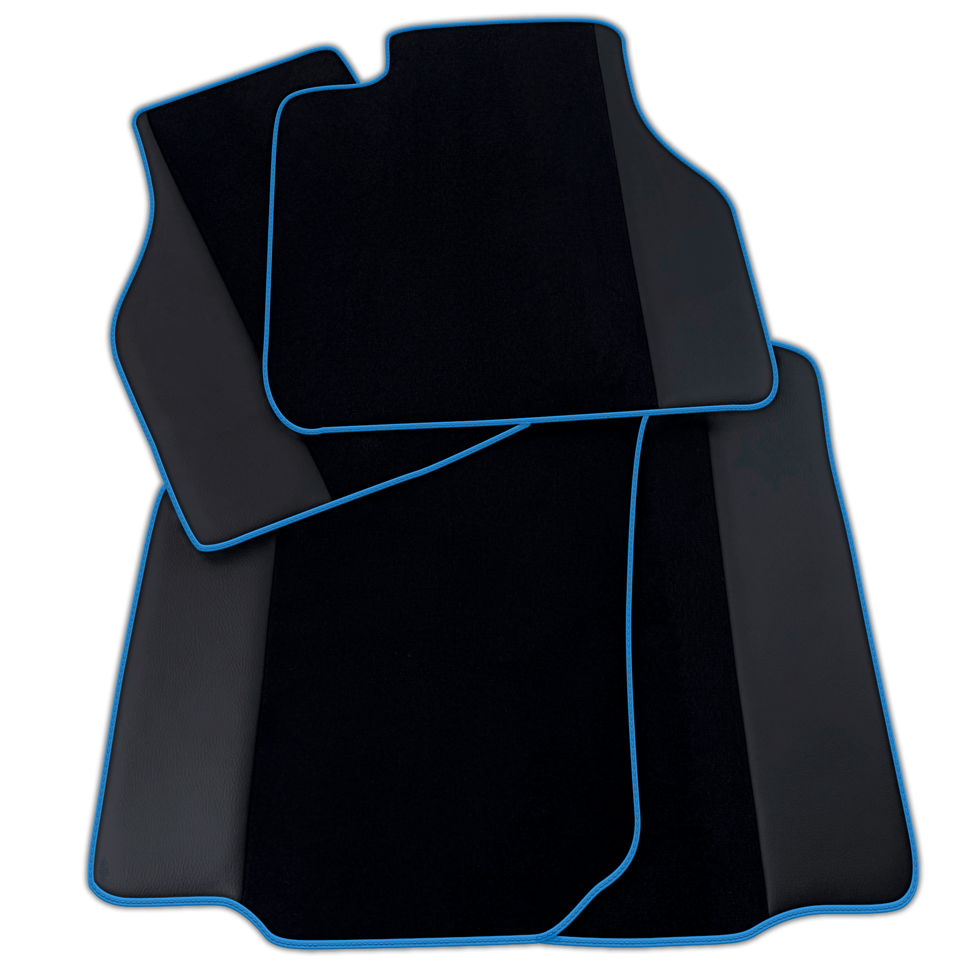 Customizable Black Floor Mats for Bentley Flying Spur 2013-2019 with Leather