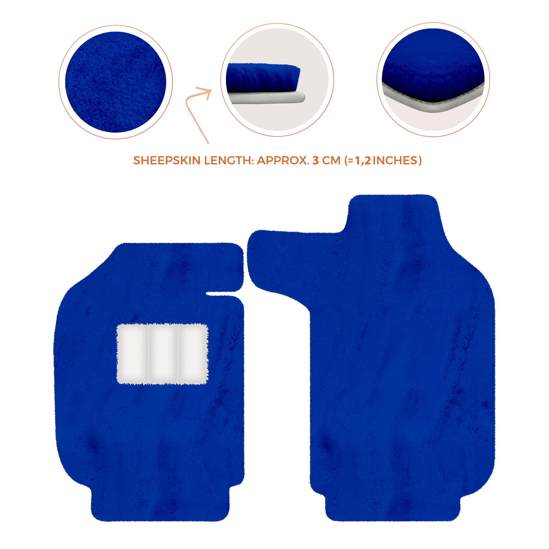 Luxury Sheepskin Floor Mats for Porsche 911 - 992 (2019-2026)