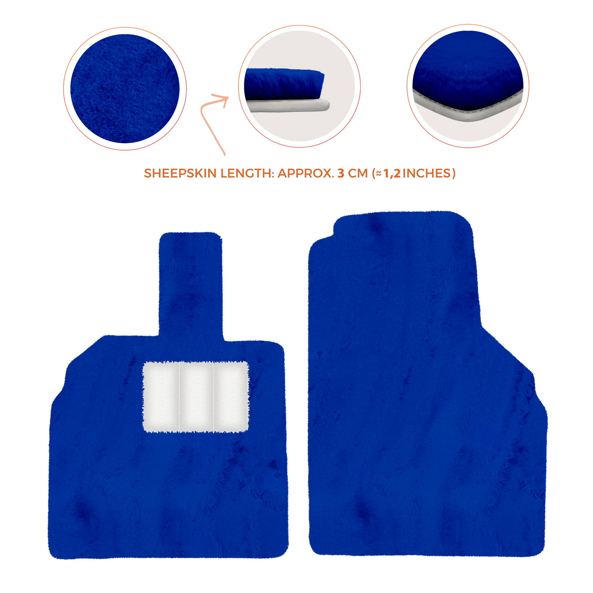 Luxury Sheepskin Floor Mats for Lamborghini Urus (2018-2026)