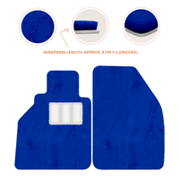 Alfombrillas de piel de oveja para Porsche 986 Boxster (1996-2004) - Longitud de piel de oveja, varias opciones de color