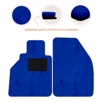 Alfombrillas de piel de oveja para Porsche 986 Boxster (1996-2004) - Longitud de piel de oveja, varias opciones de color