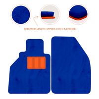 Alfombrillas de piel de oveja para Porsche 986 Boxster (1996-2004) - Longitud de piel de oveja, varias opciones de color