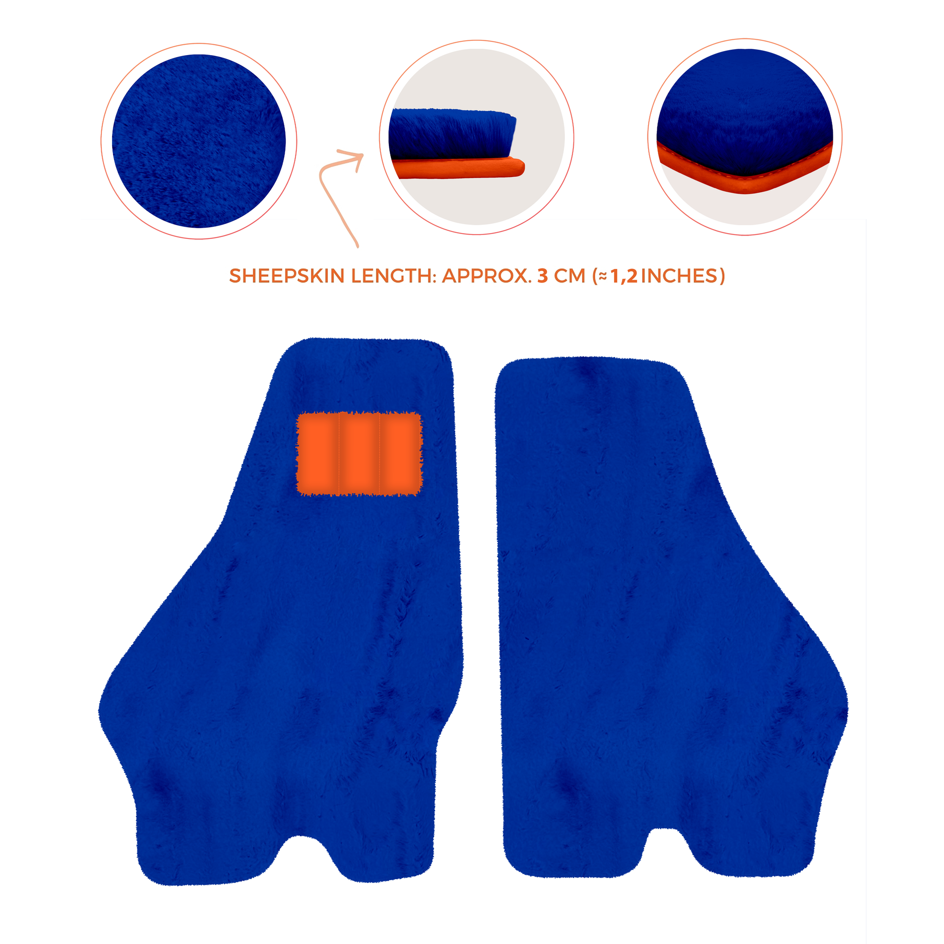 Luxury Sheepskin Floor Mats for Lamborghini Urus (2018-2026)