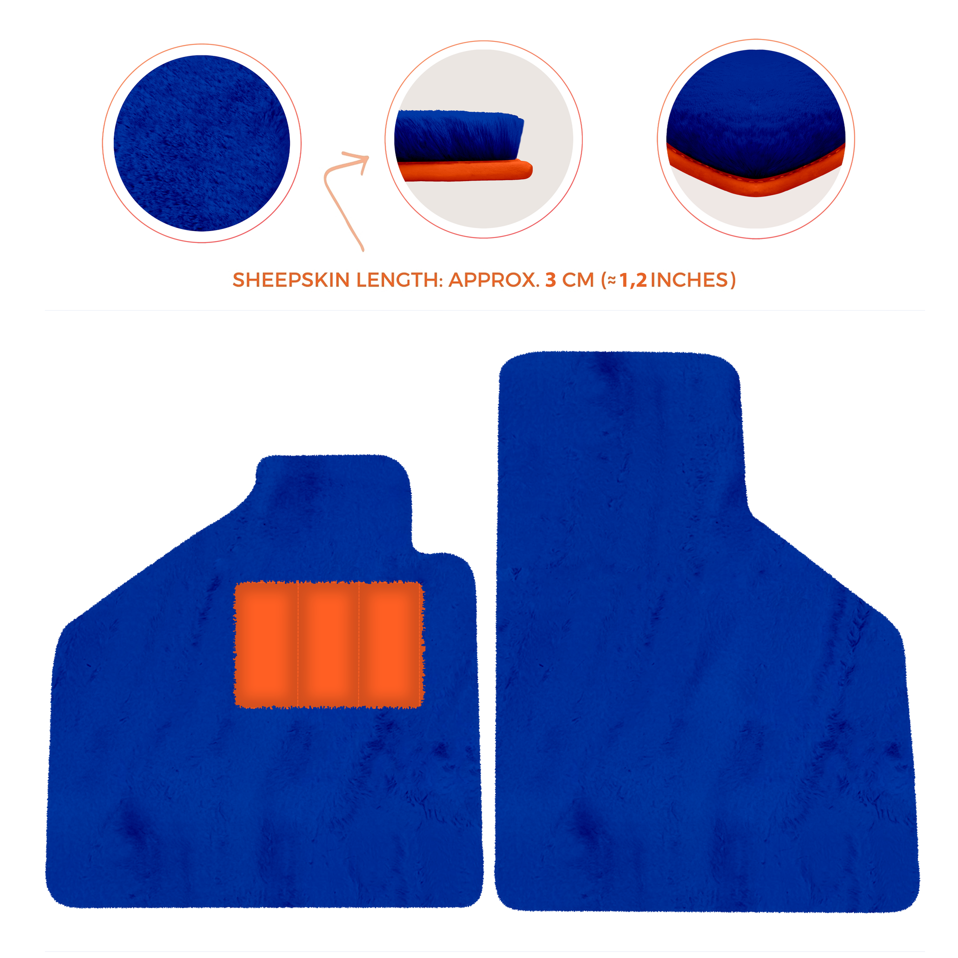 Premium Sheepskin Floor Mats for Lamborghini Aventador (2012-2022)