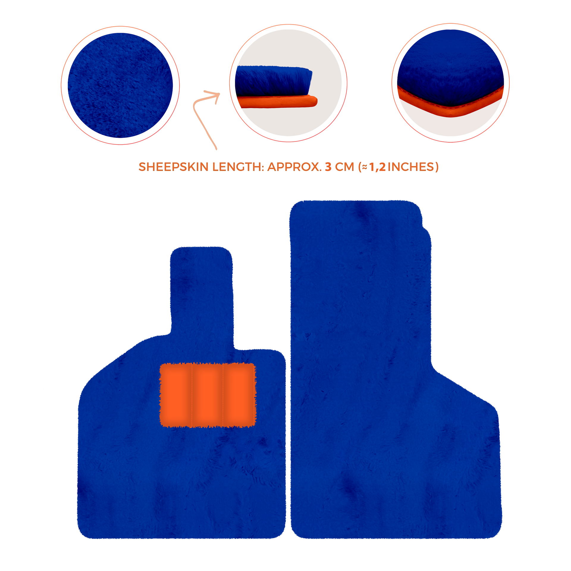 Luxury Sheepskin Floor Mats for Lamborghini Gallardo (2004-2014)