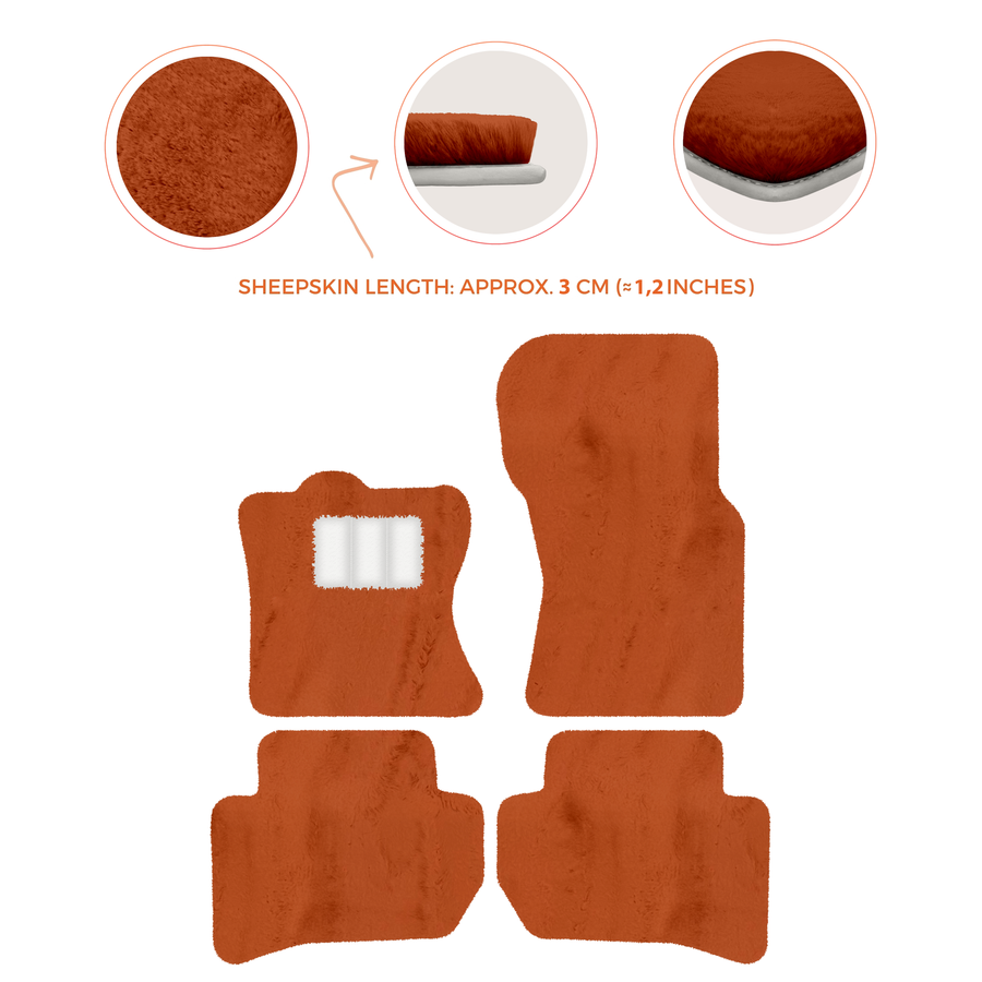 Premium Sheepskin Floor Mats for 2010-2013 Range Rover Sport