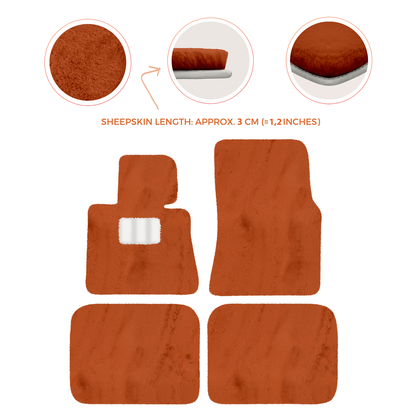 Luxury Sheepskin Floor Mats for Rolls-Royce Ghost Series I (2010-2014)