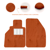 Alfombrillas de piel de oveja para Porsche 986 Boxster (1996-2004) - Longitud de piel de oveja, varias opciones de color