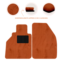 Alfombrillas de piel de oveja para Porsche 986 Boxster (1996-2004) - Longitud de piel de oveja, varias opciones de color