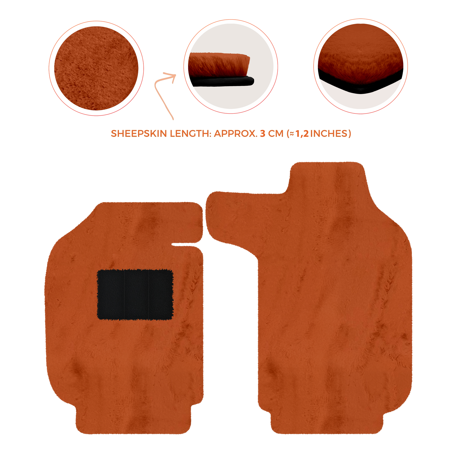 Luxury Sheepskin Floor Mats for Porsche 911 - 992 (2019-2026)