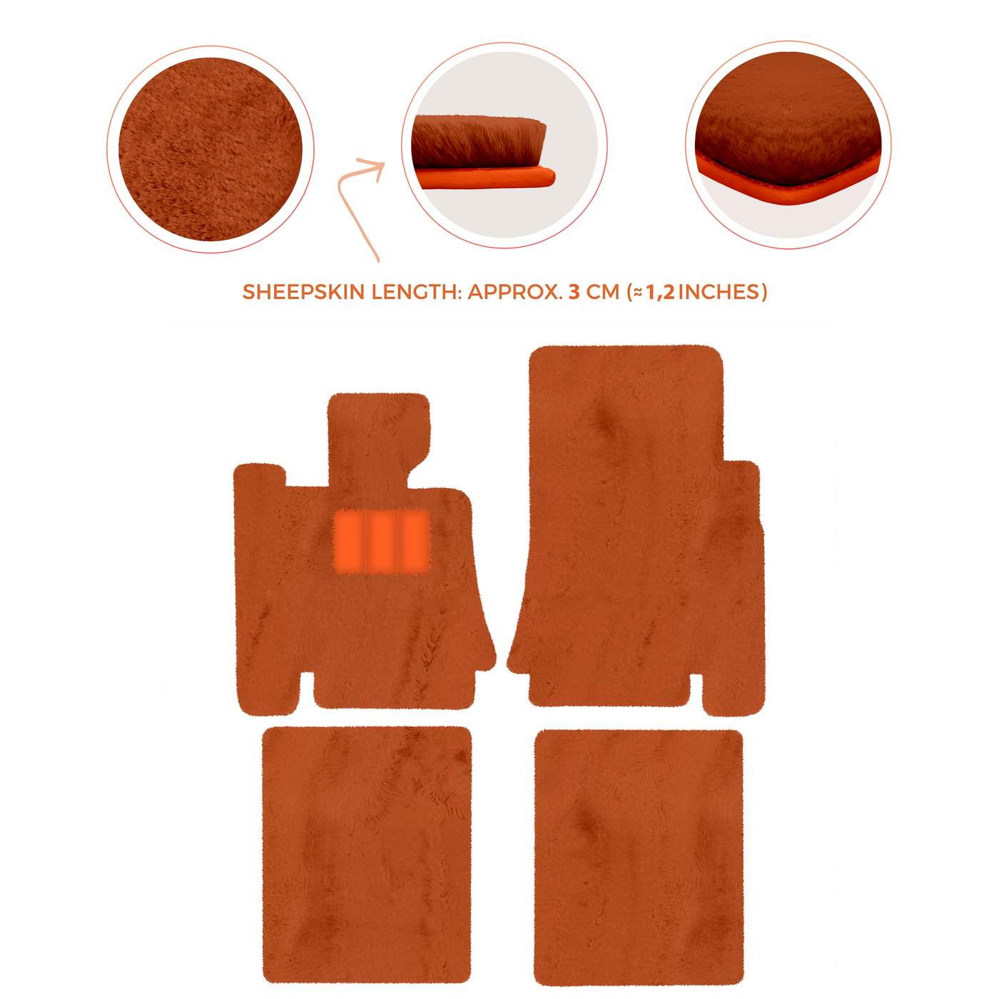 Premium Sheepskin Floor Mats for Bentley Mulsanne (2010-2020)