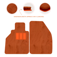 Alfombrillas de piel de oveja para Porsche 986 Boxster (1996-2004) - Longitud de piel de oveja, varias opciones de color