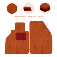 Alfombrillas de piel de oveja para Porsche 986 Boxster (1996-2004) - Longitud de piel de oveja, varias opciones de color