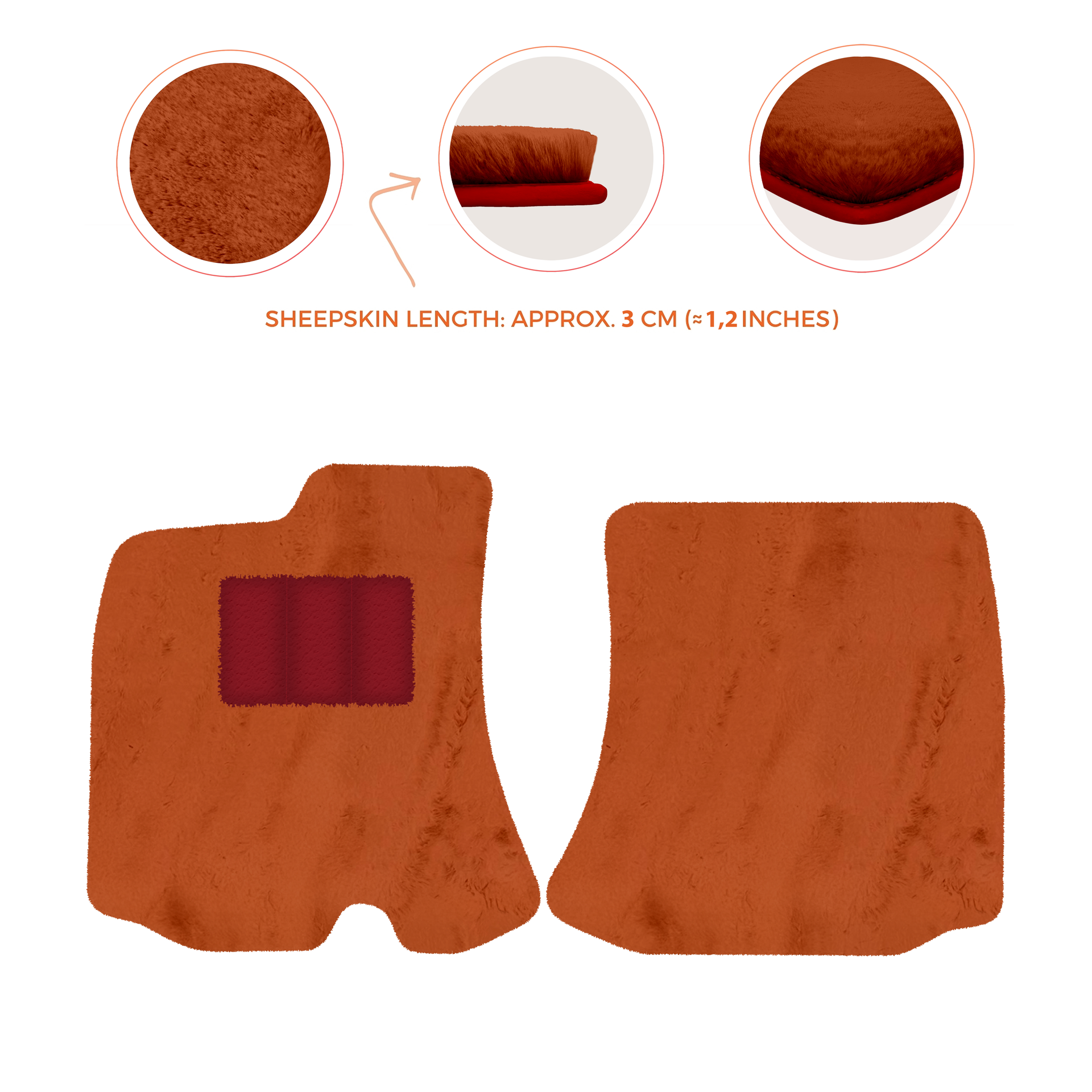 Premium Sheepskin Floor Mats for Bentley Arnage RL (1998-2009)