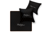 Custom Black Leather Floor Mats for Ferrari 812 Superfast (2018-2023)