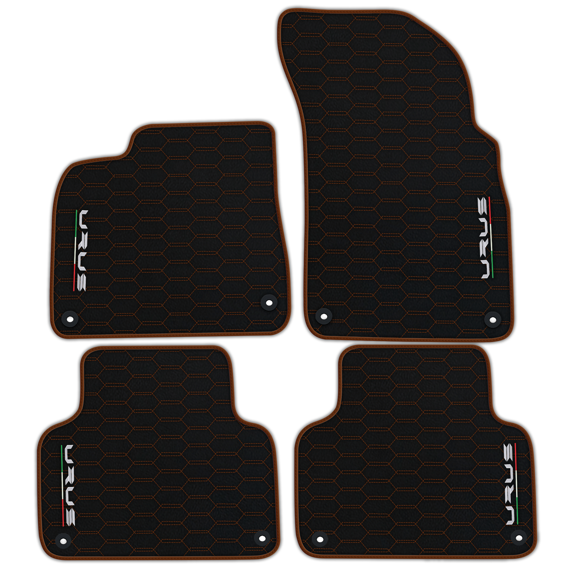 Floor Mats For Lamborghini Urus Black Tailored Yellow Edition - AutoWin.EU
