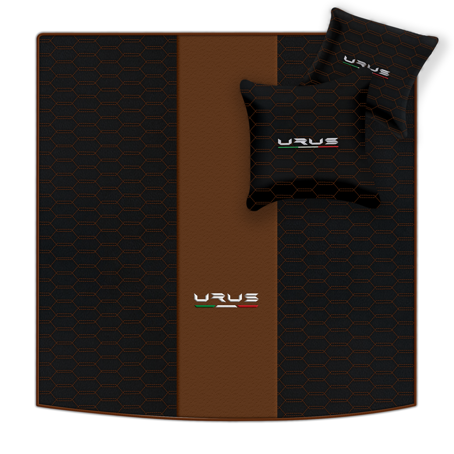 Floor Mats For Lamborghini Urus Black Tailored Yellow Edition - AutoWin.EU