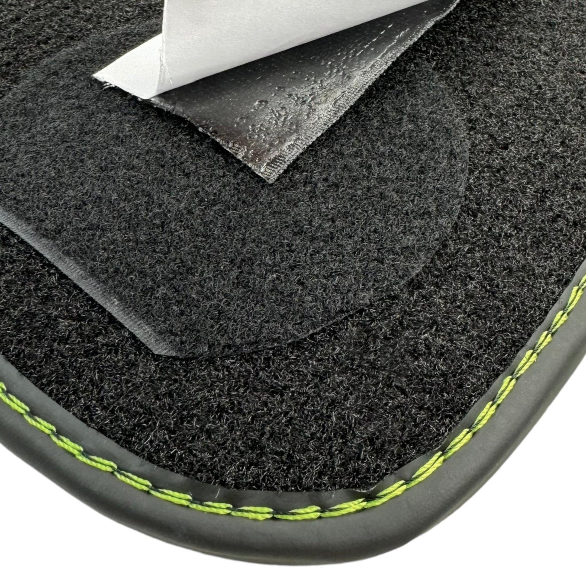 Black Floor Mats for Lamborghini Huracan Tecnica with Alcantara Leather - AutoWin