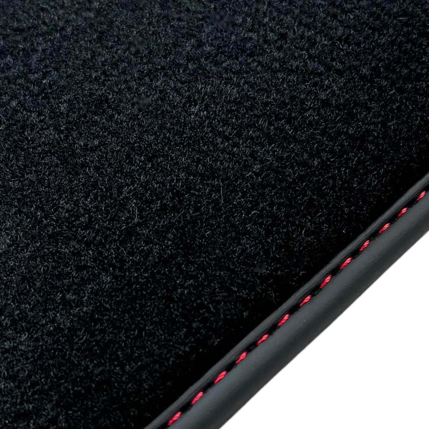 Black Floor Mats for Lamborghini Aventador SVJ with Alcantara Leather - AutoWin