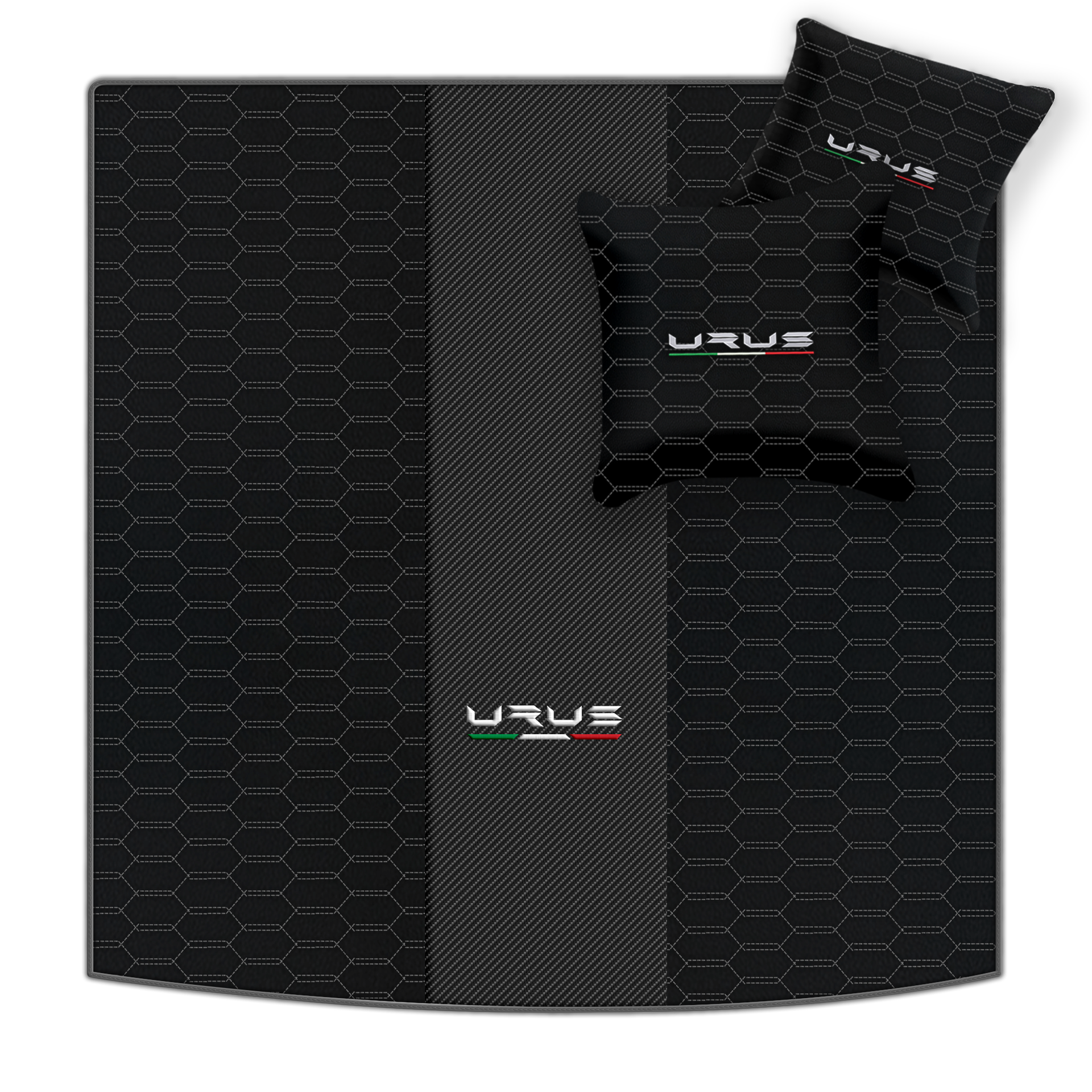 Floor Mats For Lamborghini Urus Black Tailored Yellow Edition - AutoWin.EU