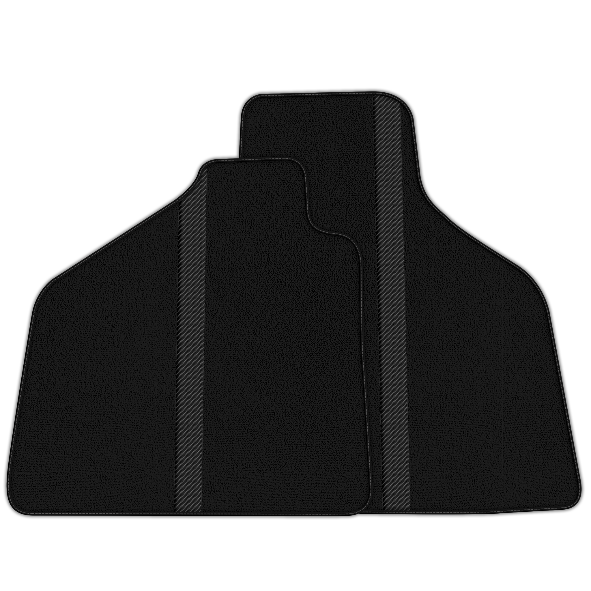 Custom Black Floor Mats with Leather for Lamborghini Aventador SV