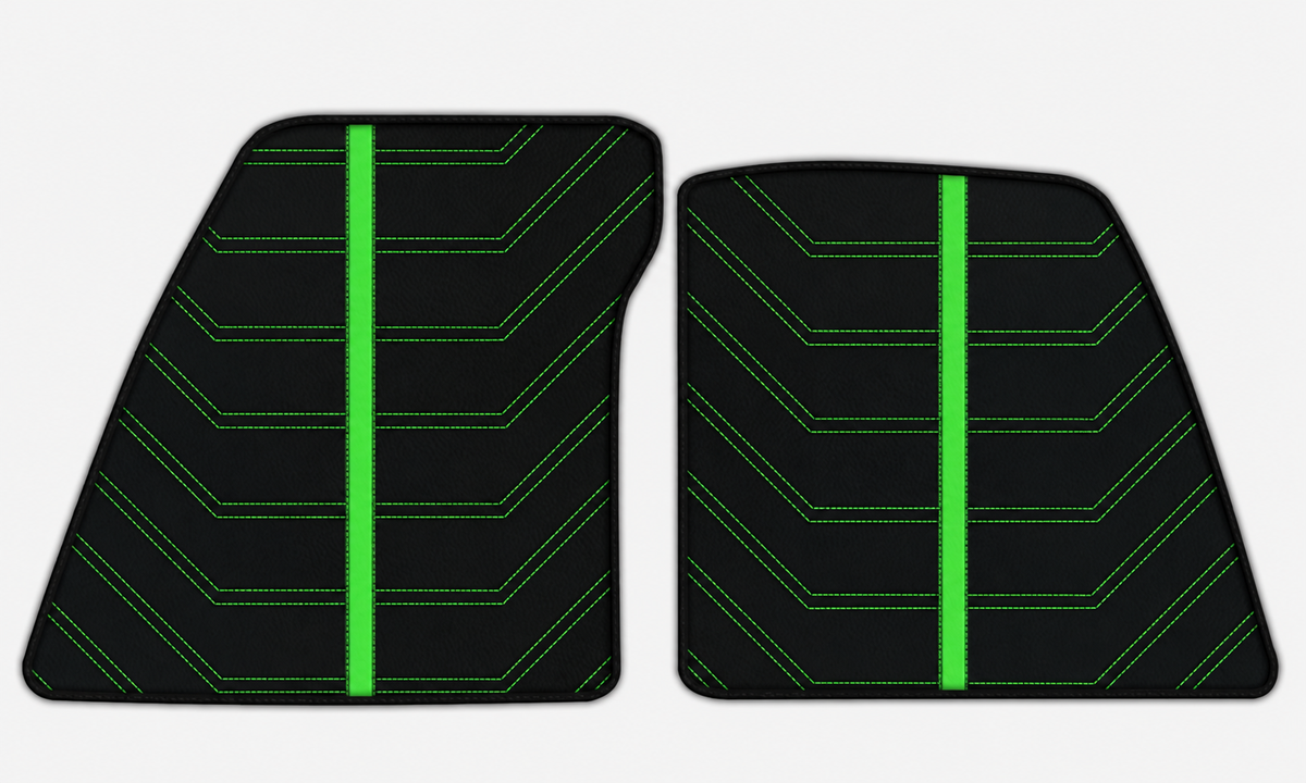 Tapis de voiture noirs pour Ferrari 849 Testarossa (2026-2027) avec cuir sur mesure