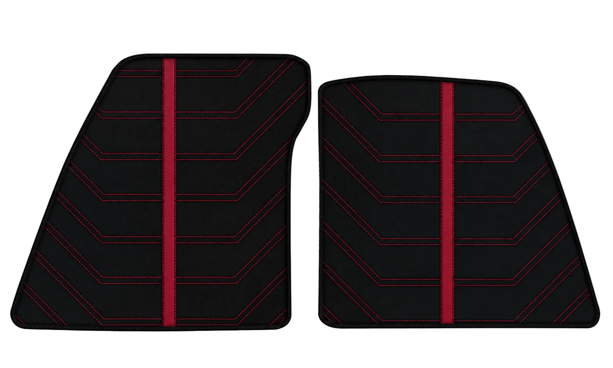 Tapis de voiture noirs pour Ferrari 849 Testarossa (2026-2027) avec cuir sur mesure