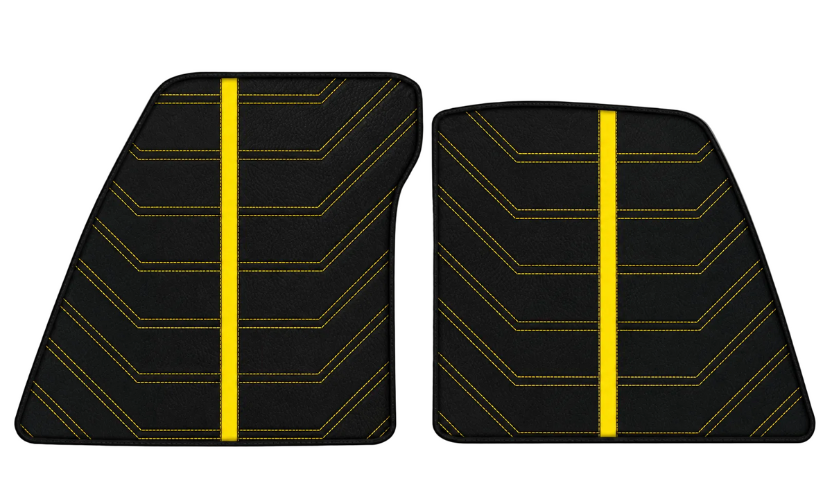 Tapis de voiture noirs pour Ferrari 849 Testarossa (2026-2027) avec cuir sur mesure
