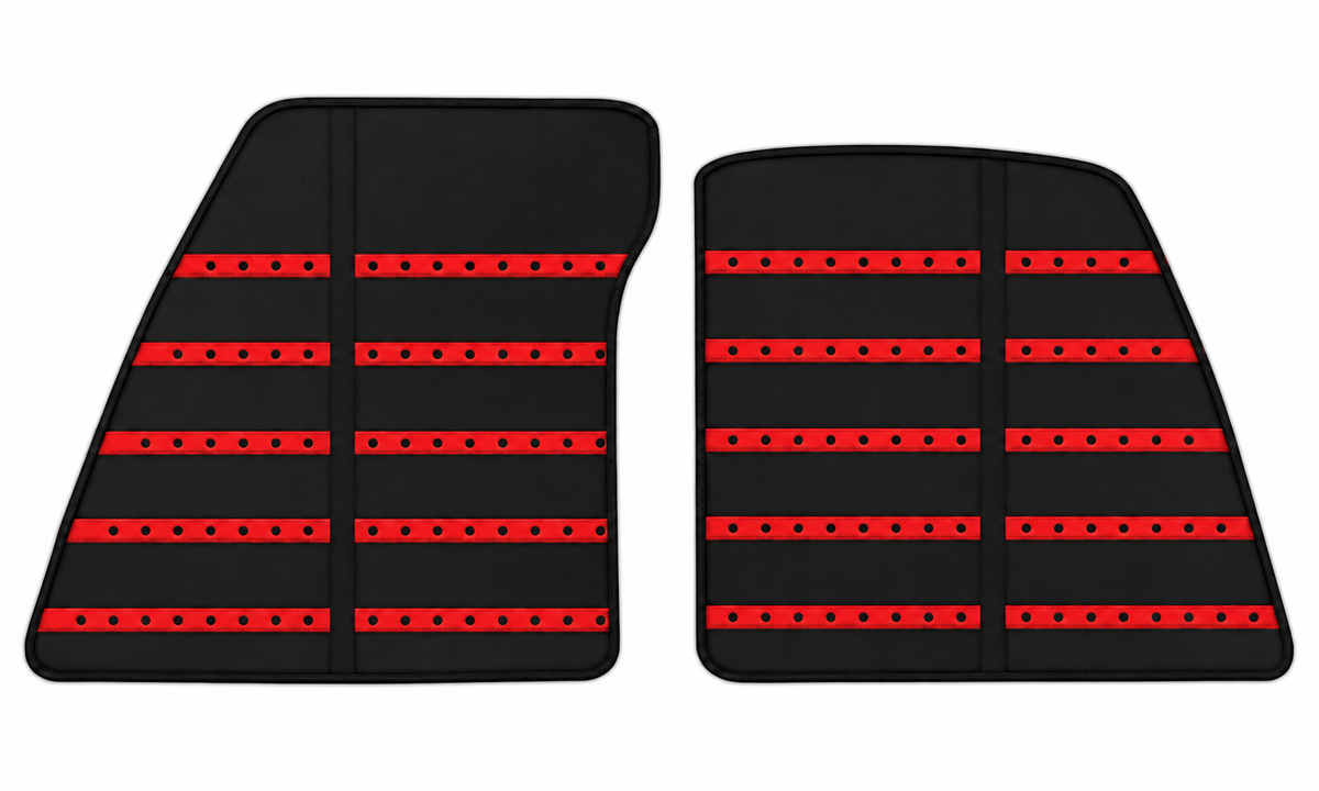 Tapis de voiture noirs pour Ferrari 849 Testarossa (2026-2027) avec cuir sur mesure