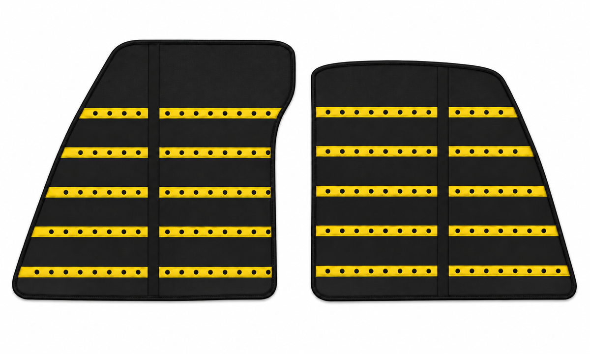 Tapis de voiture noirs pour Ferrari 849 Testarossa (2026-2027) avec cuir sur mesure