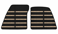 Black Leather Floor Mats Daytona Pattern for Ferrari 849 Testarossa (2026-2027)