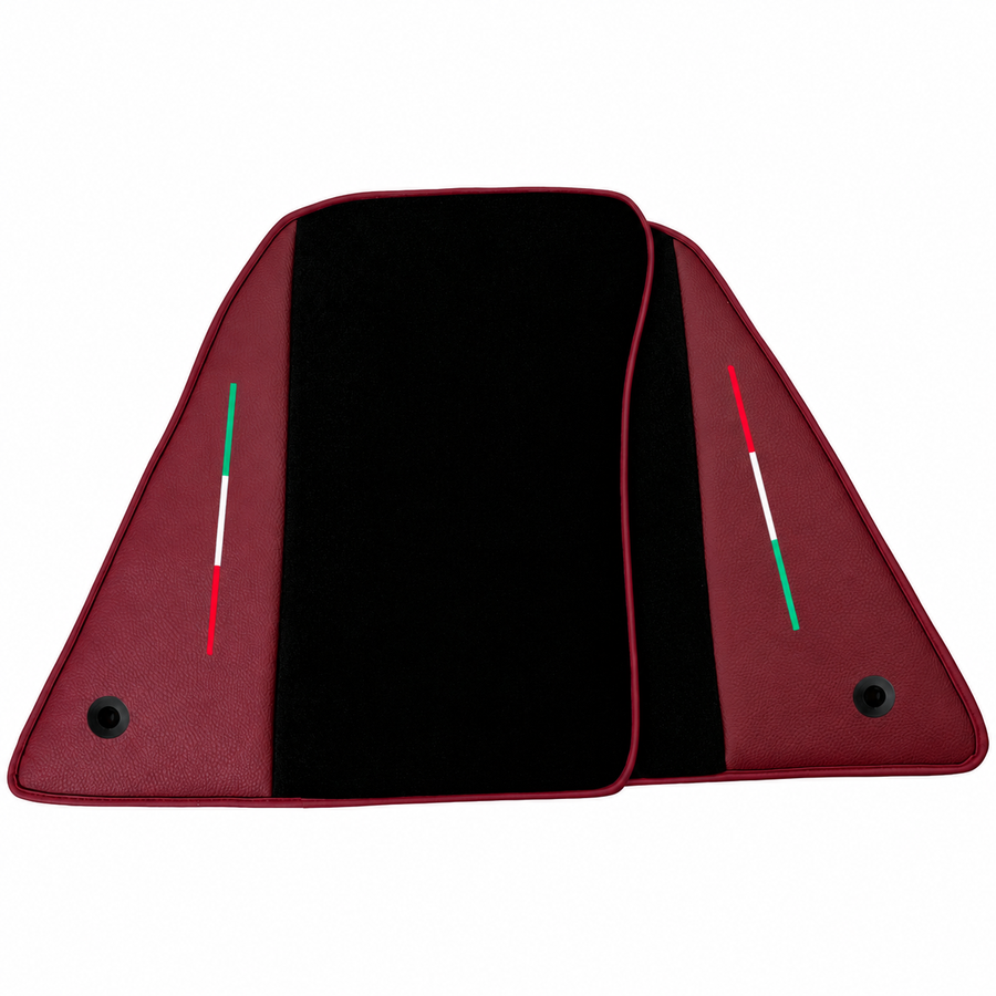 Tapis de voiture noirs pour Ferrari 849 Testarossa (2026-2027) avec cuir sur mesure