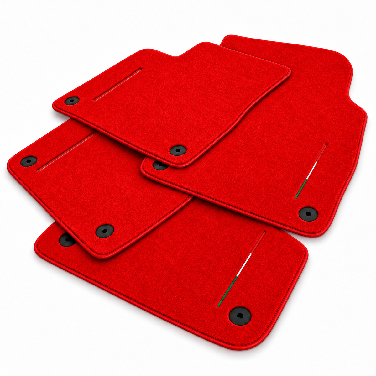 Black Floor Mats for Lamborghini Urus Performante with Brown Leather