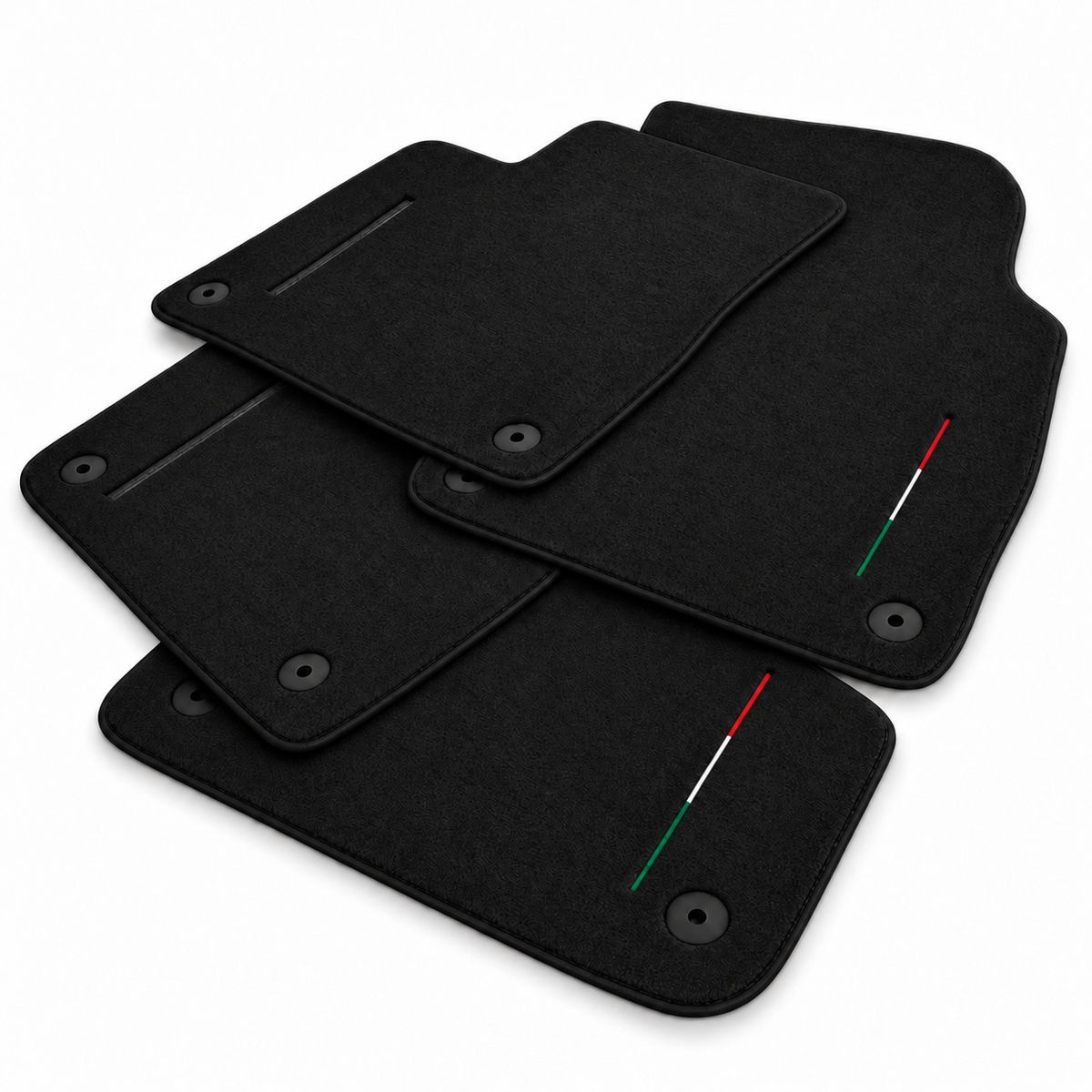 Black Floor Mats for Lamborghini Urus Performante with Brown Leather